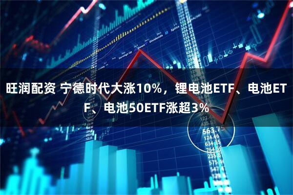 旺润配资 宁德时代大涨10%，锂电池ETF、电池ETF、电池50ETF涨超3%